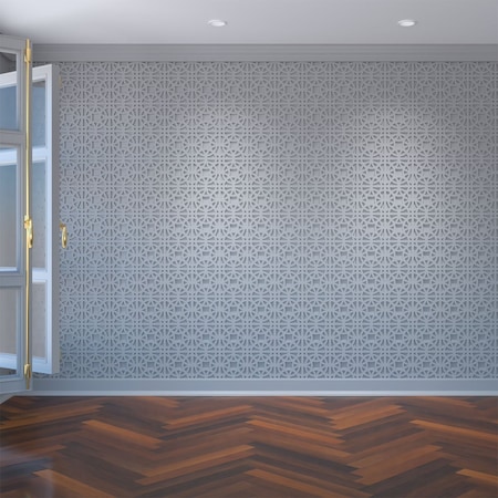 Ekena Millwork Extra Small Brownsville Fretwork Wall Panels in Architectural PVC, 7 3/8"W x 7 3/8"H x 3/8"T WALP08X08BNE